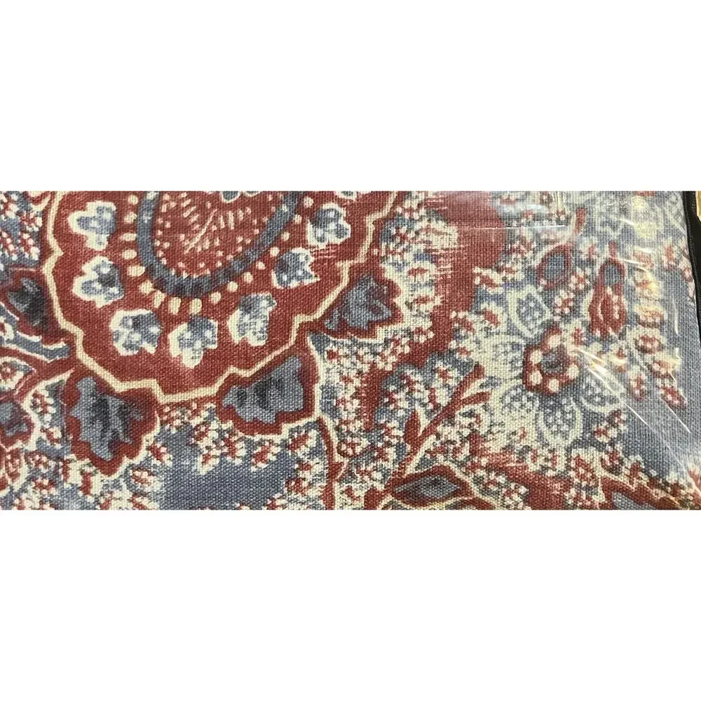 NIP Chaps Turner Creek Paisley Beige Multi Window Panels Curtains Pair 42” x 84”